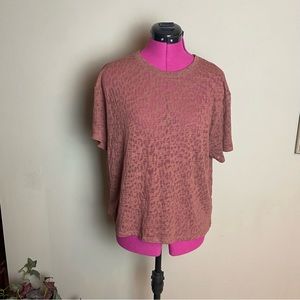 Express animals print brown top